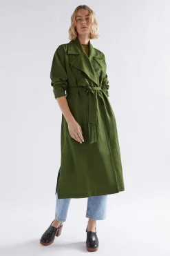 Anneli Linen Trench Coat|ELK Best