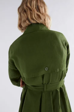 Anneli Linen Trench Coat|ELK Best