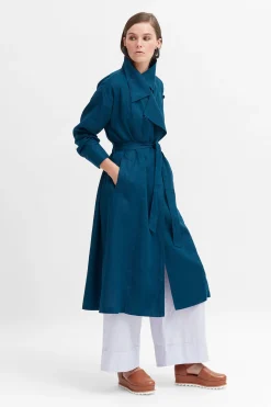 Anneli Linen Trench Coat|ELK Best