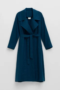 Anneli Linen Trench Coat|ELK Best