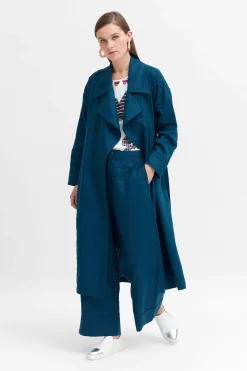 Anneli Linen Trench Coat|ELK Best
