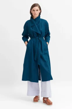 Anneli Linen Trench Coat|ELK Best