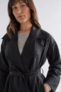 Anneli Linen Trench Coat|ELK Best