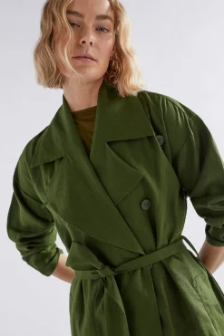Anneli Linen Trench Coat|ELK Best