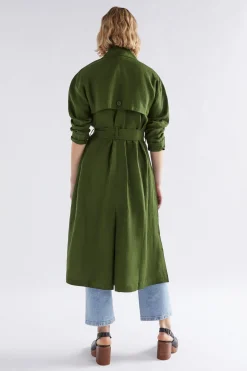 Anneli Linen Trench Coat|ELK Best