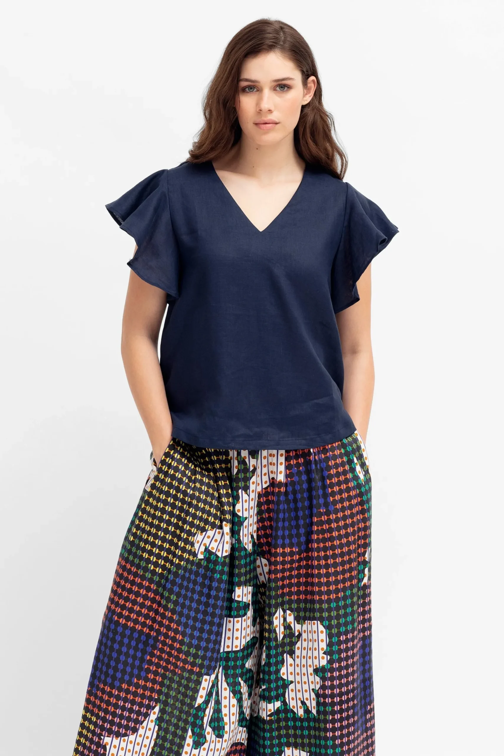Colino Linen Top|ELK Outlet