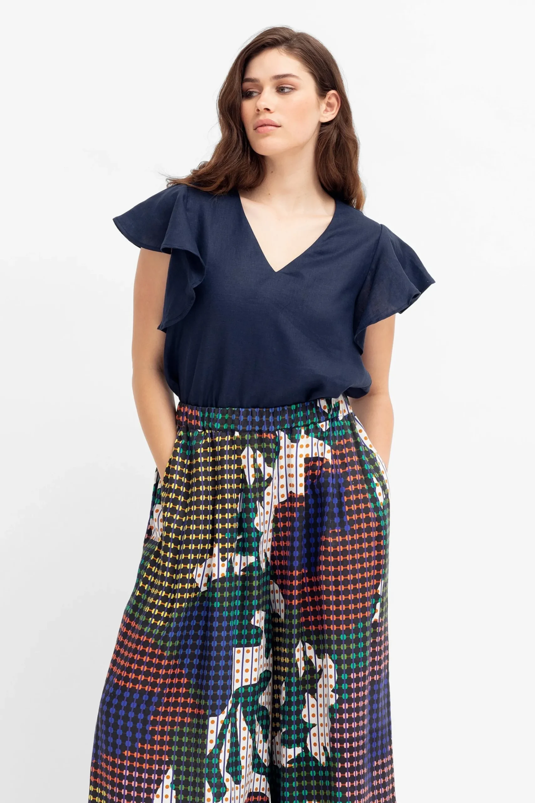 Colino Linen Top|ELK Outlet