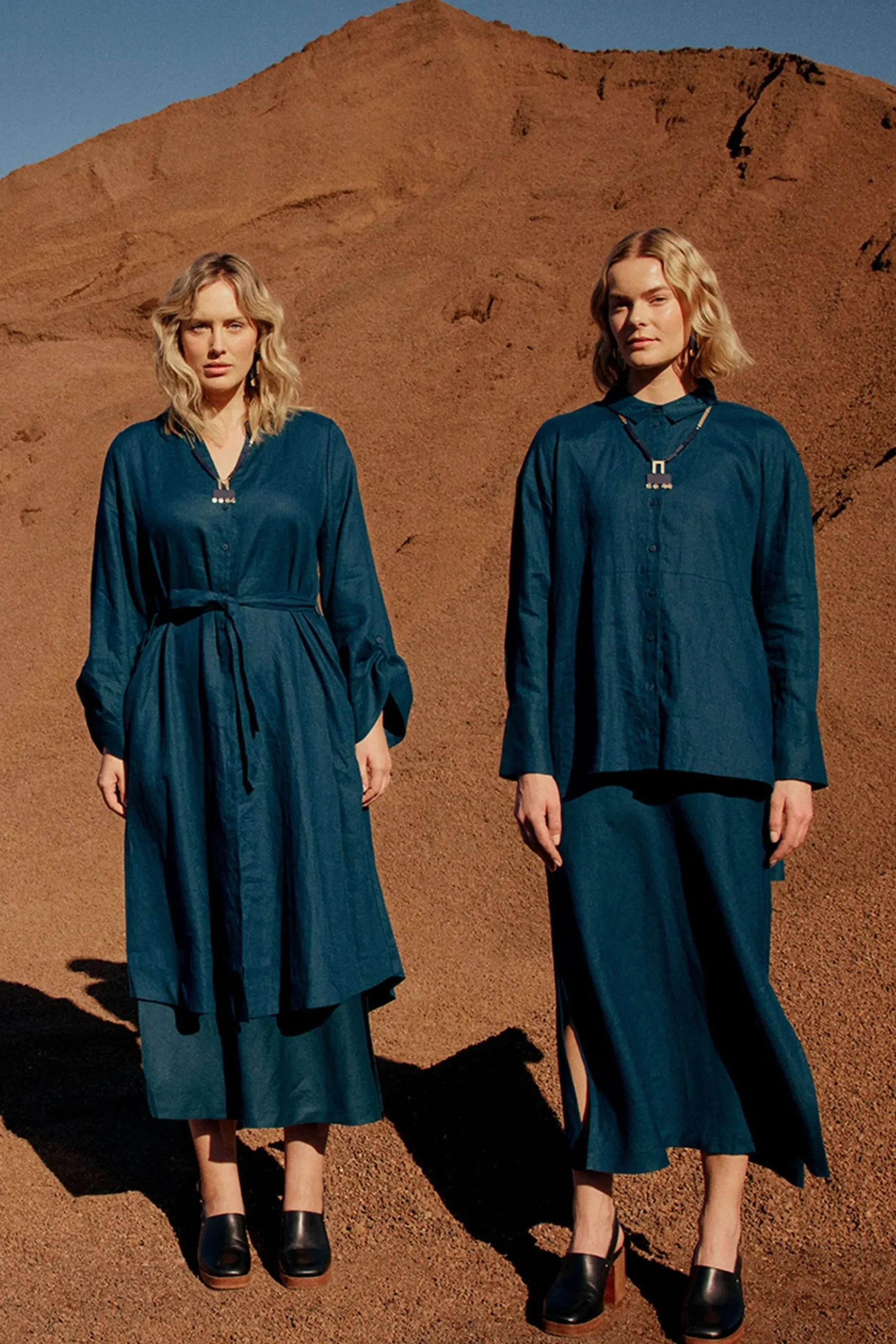 Elev Linen Shirt Dress|ELK Discount