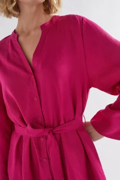 Elev Linen Shirt Dress|ELK Discount