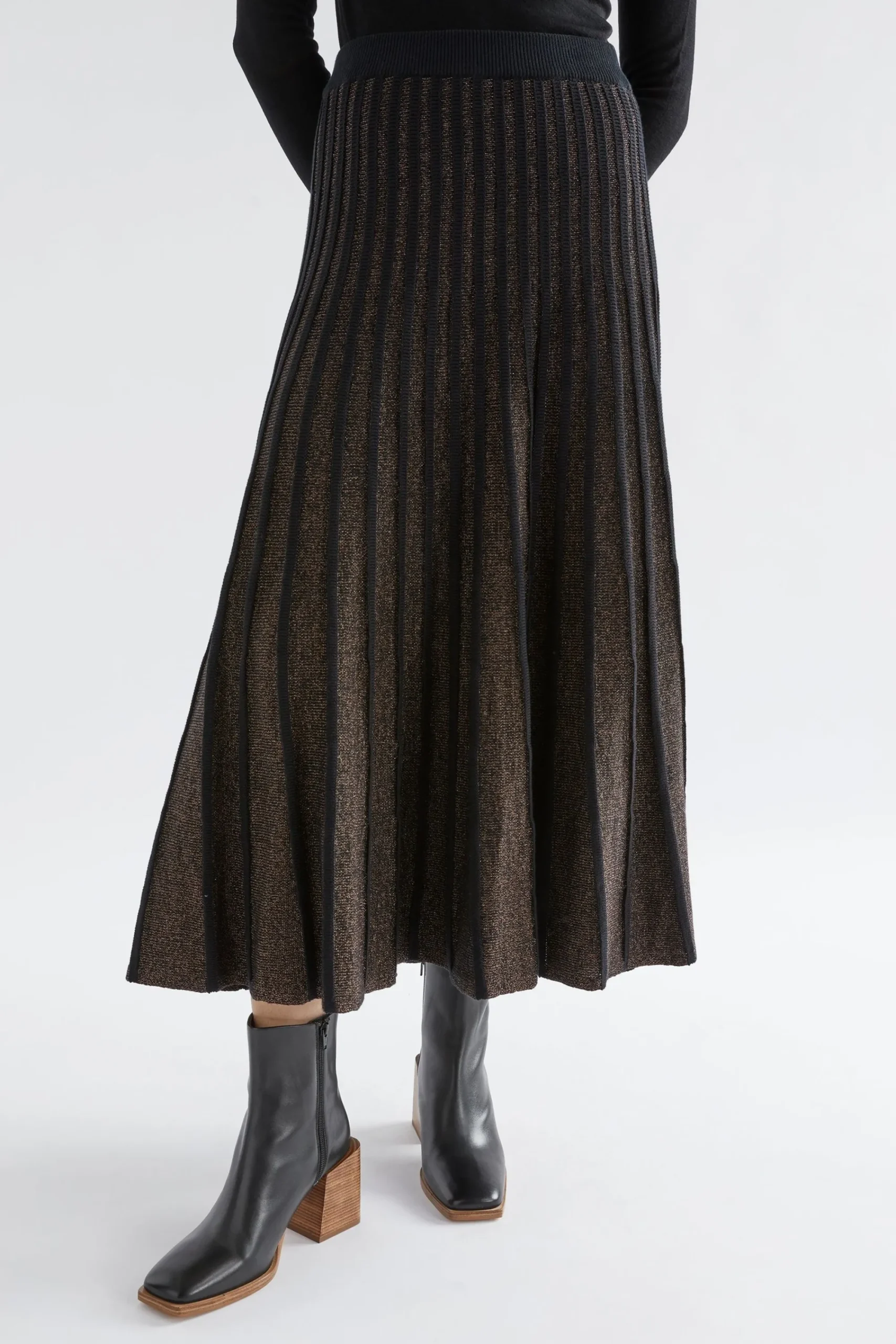 Glittra Metallic Skirt|ELK Outlet
