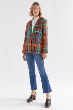 Ilona Linen Print Blazer|ELK Discount