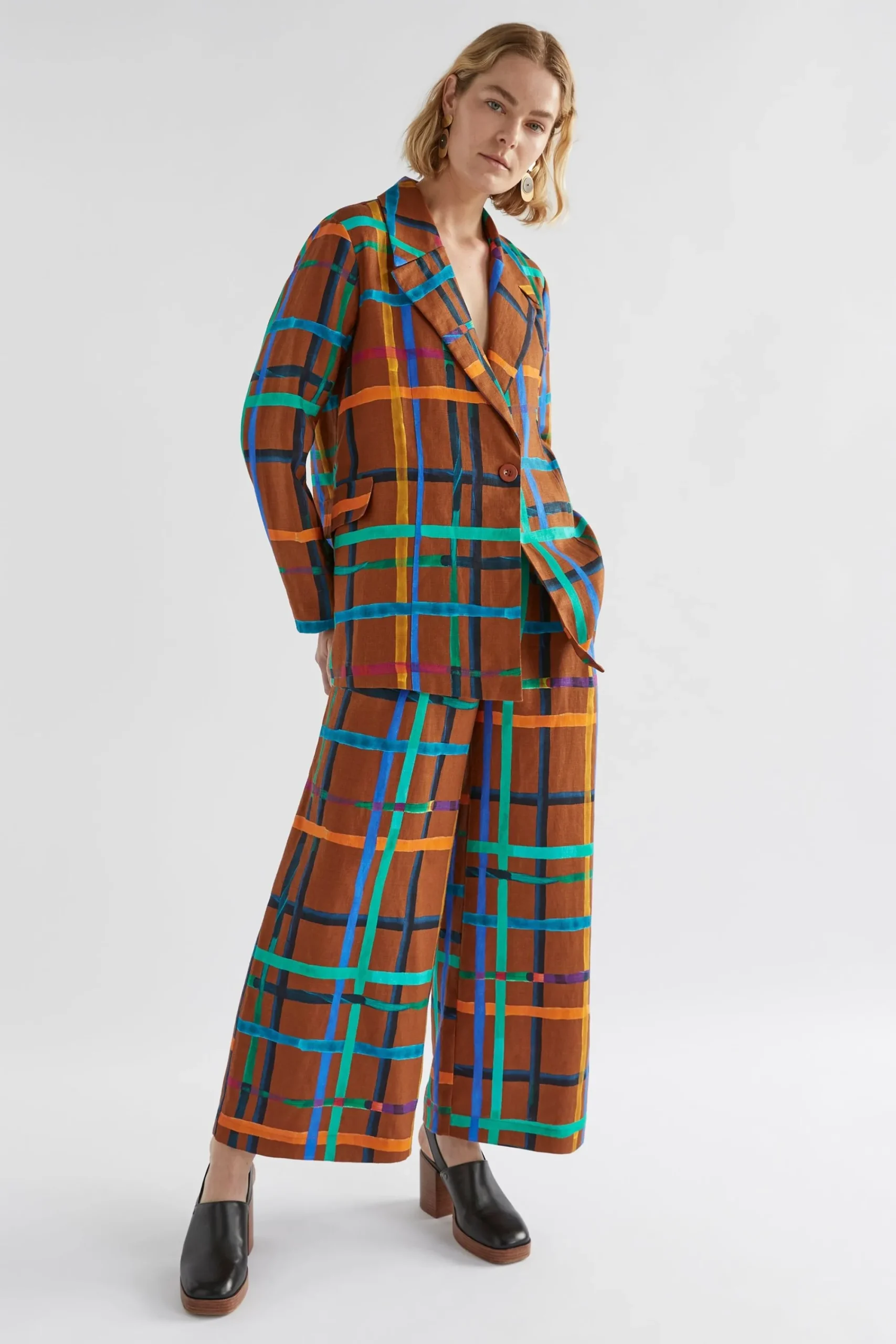 Ilona Linen Print Pant|ELK Outlet