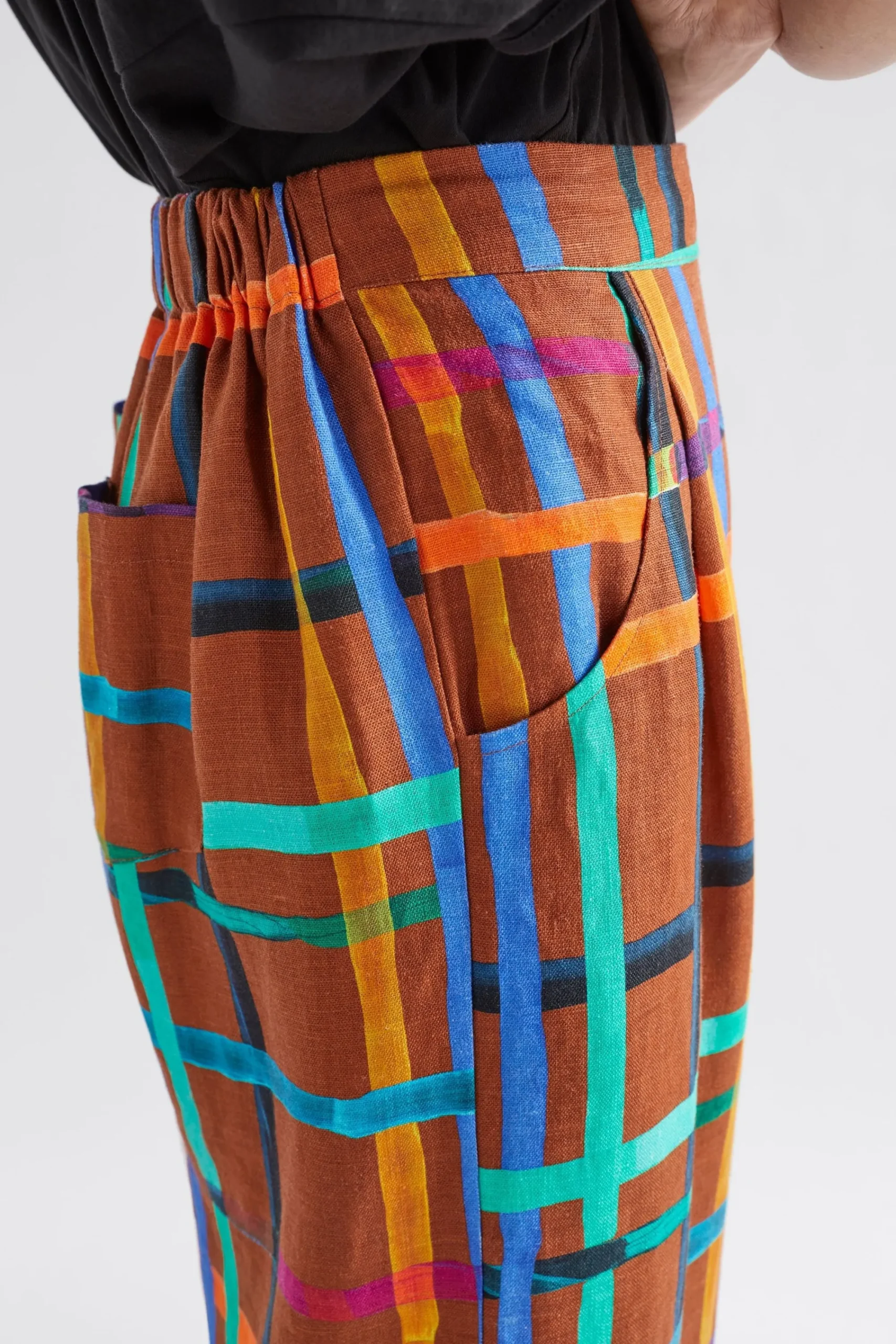 Ilona Linen Print Pant|ELK Outlet