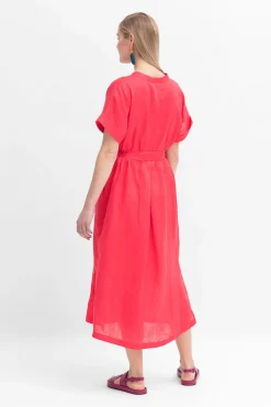 Mies Linen Shirt Dress|ELK Online