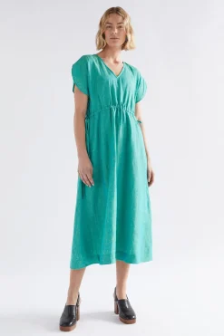 Sav Linen Midi Dress|ELK