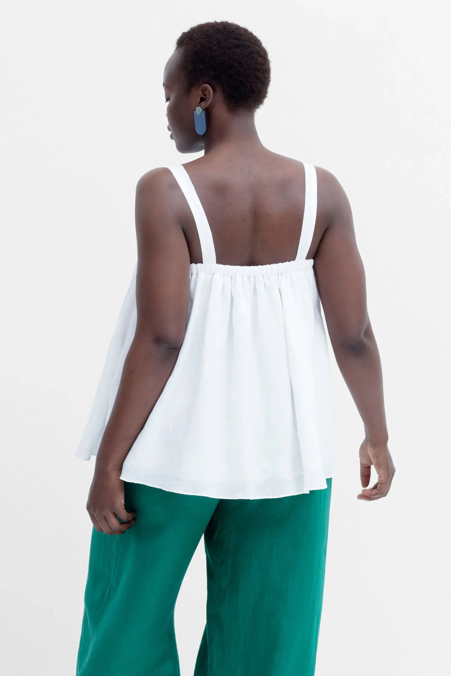 Tia Linen Tank|ELK New