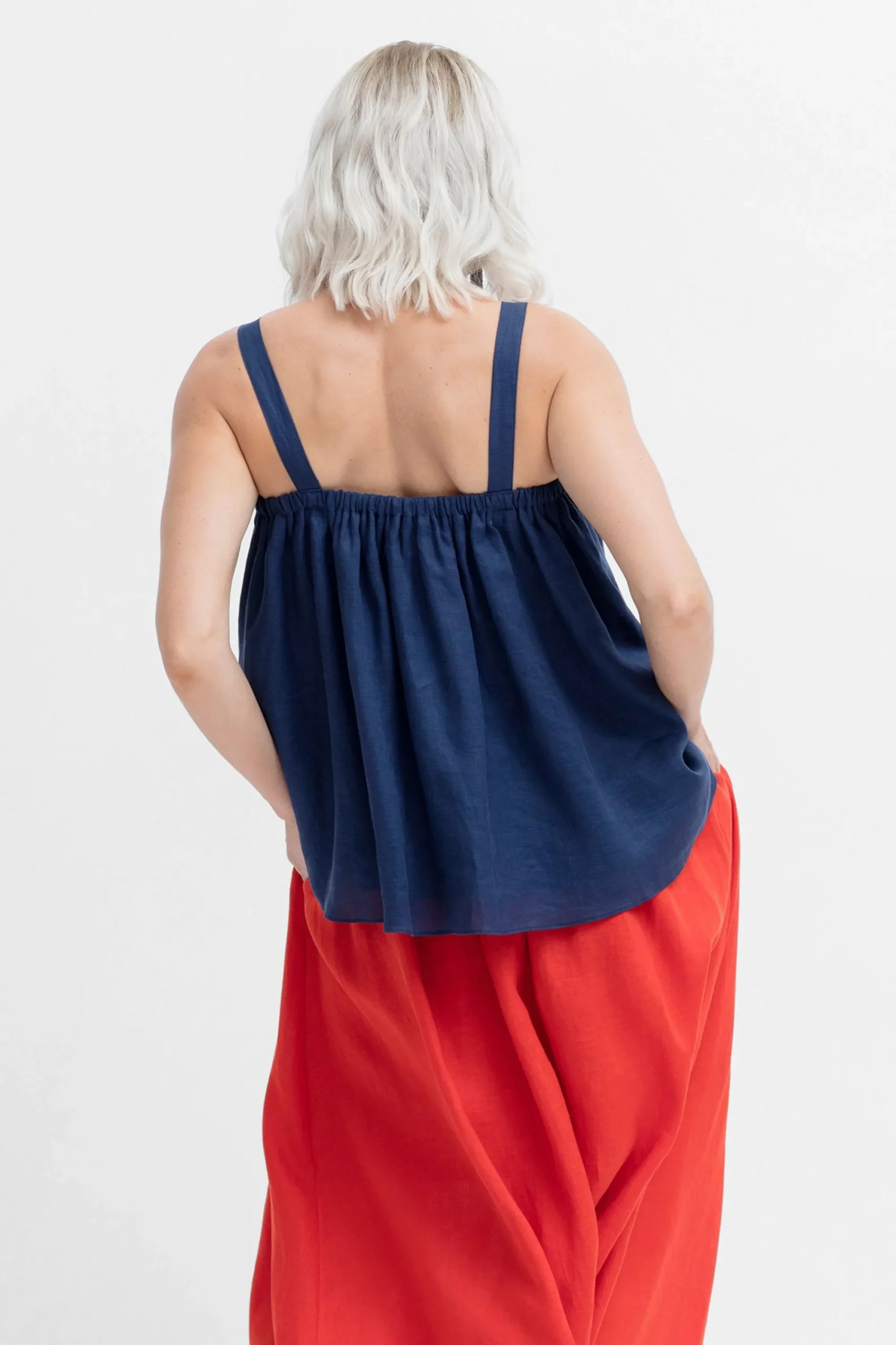 Tia Linen Tank|ELK New