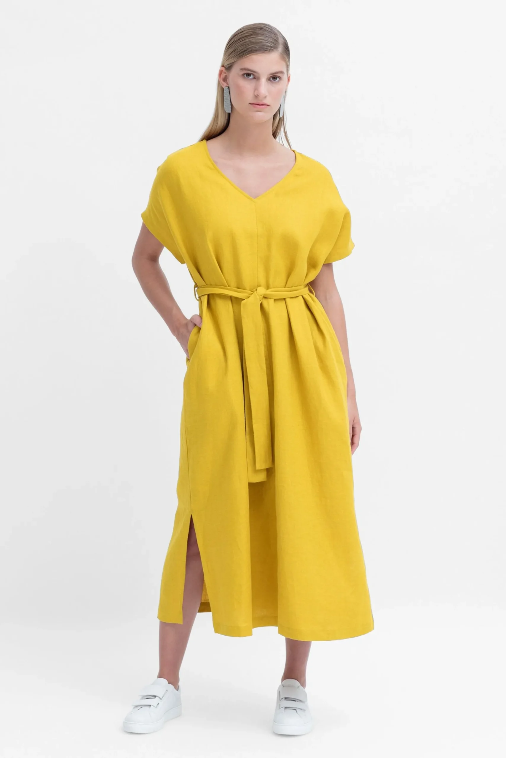 Tora Linen Long Dress|ELK