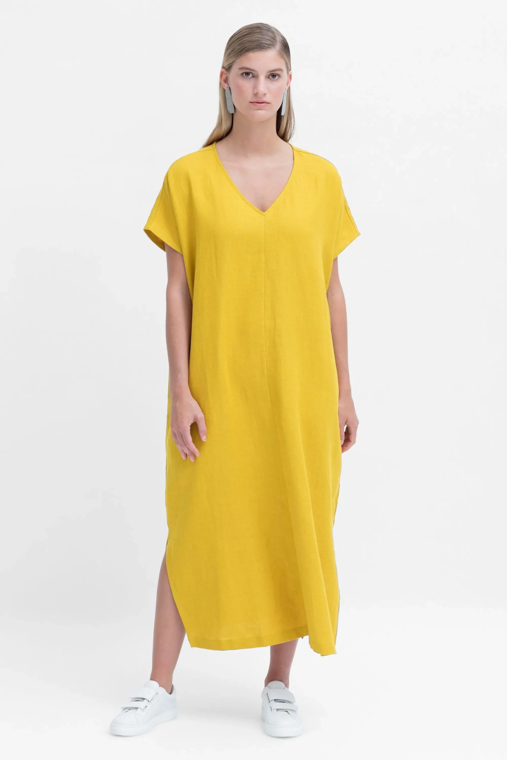 Tora Linen Long Dress|ELK